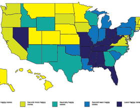 State of happiness: Researchers at University of Vermont determine happiest areas of the country based on tweets