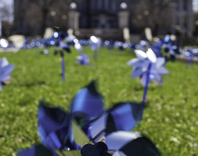 Groups raise awareness of child abuse by selling pinwheels, wristbands