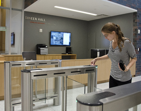 Non-College of Law students now require passes to enter Dineen Hall