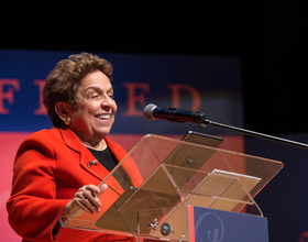 Clinton Foundation president, SU alumna discusses higher education issues