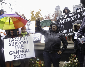 Faculty discuss continued support of THE General Body 1 year after sit-in began