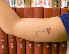 Junior bonds with her mother through math tattoo