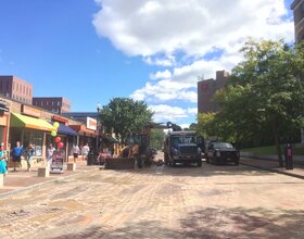 Water main break shuts down Marshall Street, multiple restaurants