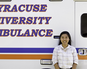 Senior joins SU ambulance, gives back to community