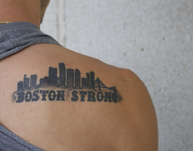 Junior gets 'Boston Strong' tattoo in honor of 2013 marathon bombing