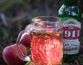 1911 Original Hard Cider is light and clear with a tart apple taste