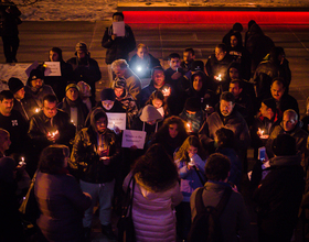 Local refugees gather for vigil in solidarity with Aleppo, call for government aid of Syrians