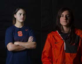 STAYING PUT: Halle Majorana and Allie Murray remain part of the team as assistant coaches