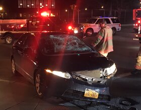 Car hits bicyclist at Comstock and Euclid intersection