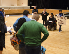 SU community members hold vigil on international Disability Day of Mourning