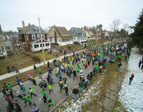 Runners were seeing green during the 12th annual Shamrock Run