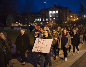 Taking to the streets, SU students rally against sexual assault and rape culture during annual event