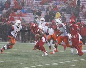 Lamar Jackson and Louisville drain what’s left of Syracuse’s bowl hopes in 56-10 Orange loss