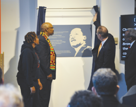 MLK honored with plaque at SU on 50th anniversary of his assassination