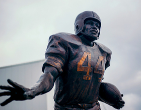 These Syracuse University alumni want the Jim Brown statue on South Campus taken down