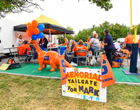 Tailgating for a friend: How a group of SU fans honored Mark Fenton