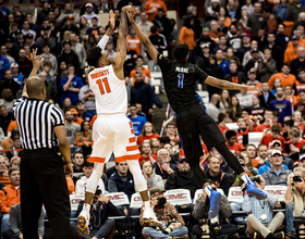 Syracuse falls to No. 14 Buffalo, 71-59, in historic loss