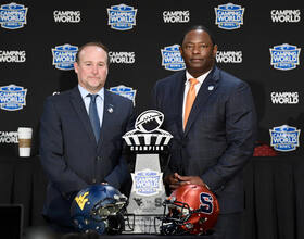 Babers and Holgorsen reminisce on shared history, discuss new redshirt rule