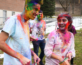 Video: The sights and sounds of SU Holi celebration