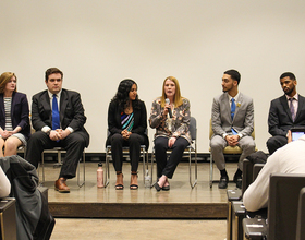 Presidential, vice presidential, comptroller candidates discuss campus issues in debate