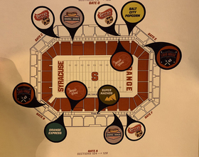 A look at the Carrier Dome’s new concessions locations