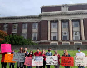 SUNY-ESF graduate students protest student fees, low salaries