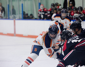 Syracuse senior Lauren Bellefontaine named CHA Forward of the Month