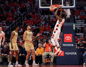 Bourama Sidibe stabilizes SU’s centers against GT with 3 points, 2 rebounds in OT