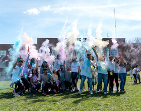 Bright powder, bright faces: Celebrating Holi at SU