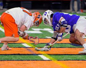 Jakob Phaup dominates faceoff X, but struggles late in SU’s 14-13 loss to No. 15 UNC