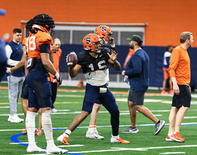 Observations from SU's intra-squad scrimmage: QBs and RBs split time, Okechukwu stands out