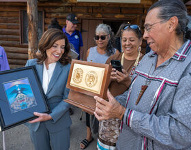 Hochul visits Onondaga Nation territory, 1st NY Gov. to do so in 50 years