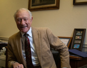 After 58 years of teaching, new 'possibilities' keep professor Harry Lambright young