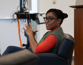 NPR podcaster Aisha Harris shares career, pop culture knowledge at Newhouse event