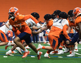 Spring Football Notebook 2024: Physicality ramps up in 1st outdoor practice