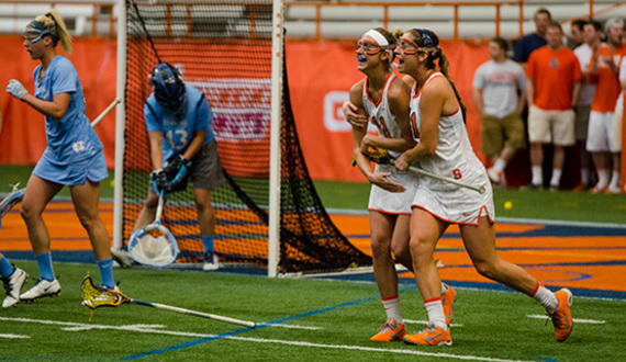 Treanor nets 7 goals as No. 3 Syracuse outlasts No. 1 North Carolina 12-9