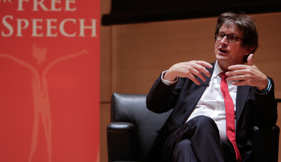 The Guardian editor-in-chief receives free speech award, discusses Snowden-leaked documents