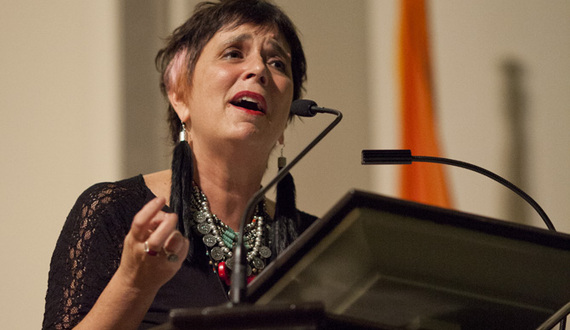 Activist Eve Ensler criticizes closing of the Advocacy Center