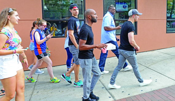 Nick Jonas visits Funk &#8216;n Waffles University Hill