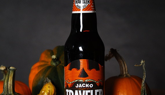 Jack-O Traveler Shandy pumpkin ale has surprisingly sweet flavor