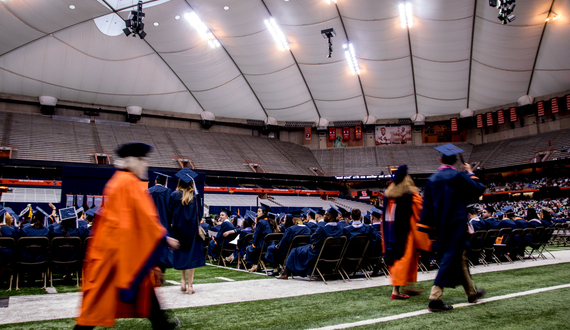 Vernon Jordan draws parallels between current political climate and civil rights era in 2017 commencement speech