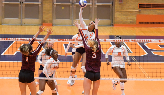 Syracuse dispatches Virginia Tech, 3-0, behind all-around showing from senior Amber Witherspoon