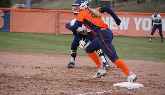 Syracuse saves runs by rotating its outfielders