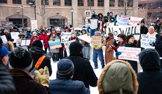 Syracuse activists protest Trump’s national emergency declaration