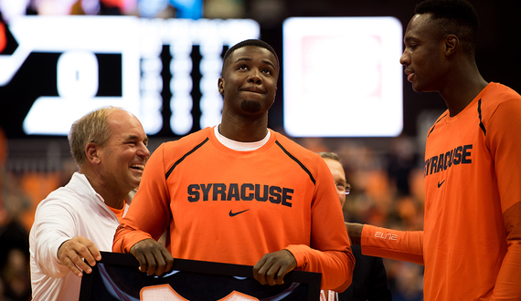 Walk-on Antonio Balandi is a club basketball veteran who develops Syracuse’s bigs’ skills