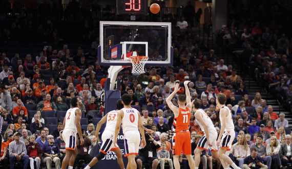 Syracuse upsets No. 18 Virginia, 63-55, with OT scoring outburst