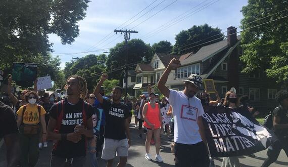 Last Chance for Change protests SPD shooting of man on North Side