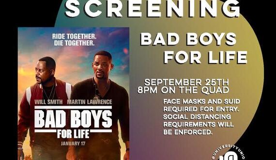 University Union to show ‘Bad Boys for Life’ on the Quad