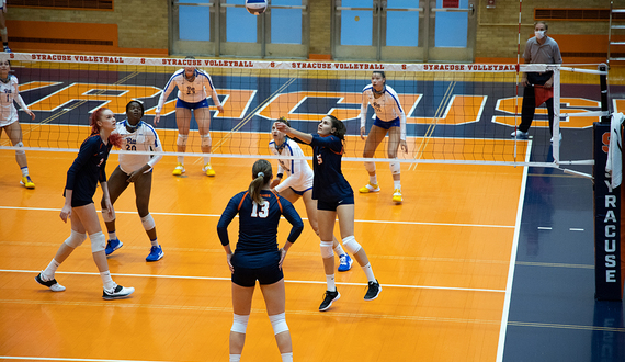 European volleyball players adjust to life in Syracuse, new style of play