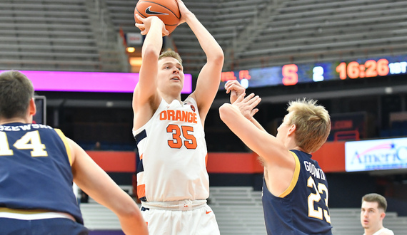 Syracuse saves season with 20-point comeback over Notre Dame, 75-67